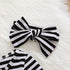 Baby Girls Christmas Santa Striped Print Dress+ Headband Princess Party Outfit Excellent Look