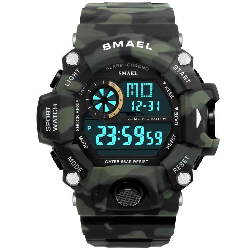 Digital Mens  Sports Waterproof 50 M Watches With Auto Date relogio masculino  Army Military Sports Unisex Watch