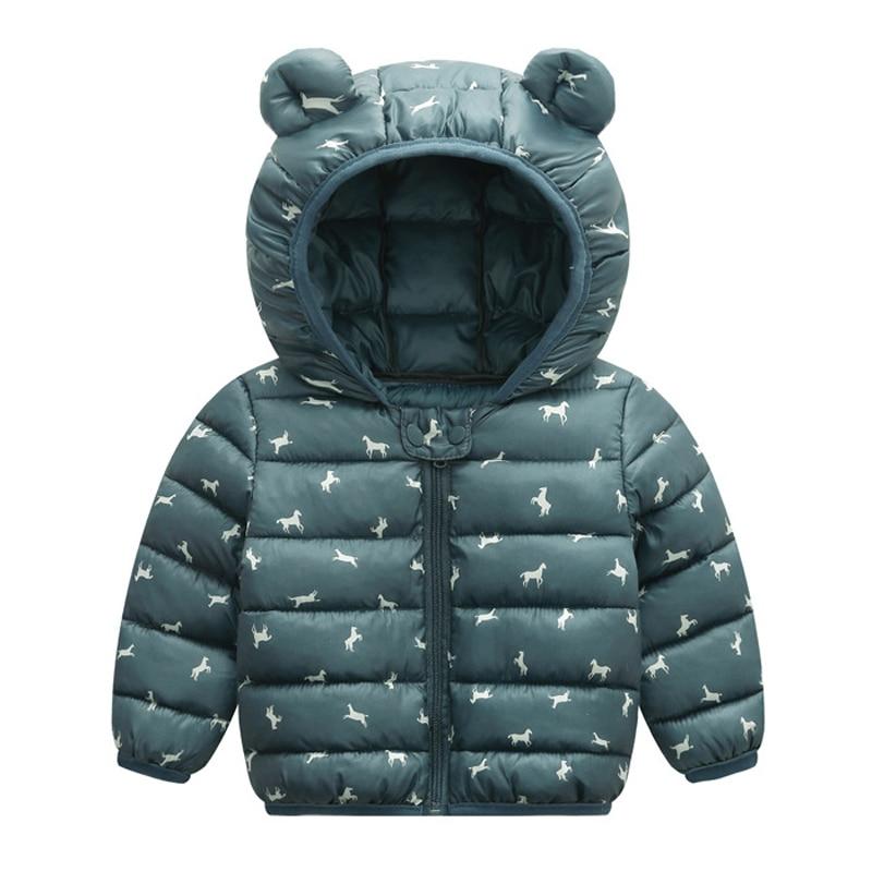 Modern Winter Baby Girls Jackets For Kids Warm Hooded Outerwear Baby Boy Jacket / Coat For Boy and Girls