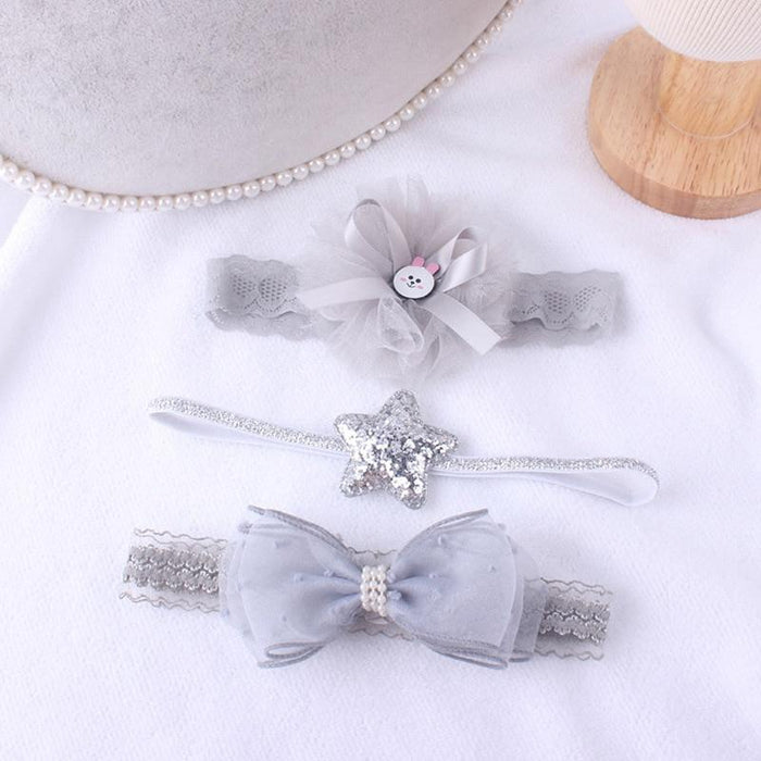 Luxury Modern Baby Headband Crown Flower Bows Hairband Baby Girl Headbands Newborn Hair Accessories Elastic Baby Hair Band