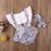 Luxury Modern Newborn Baby Girl Clothes Polka Dot Print Flower Fly Sleeve Romper Jumpsuit Headband 2Pcs Outfits For Girls