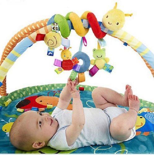 Cute Activity Spiral Crib Stroller Travel Hanging Toys Baby Rattles Toy Colorful For Kids and Baby