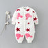 Newborn Baby Clothes Dinosaur Print Baby Boy Romper Warm Infant Soft Fleece Jumpsuit For Winter