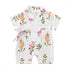 Summer Baby Girl/Boys Clothing Short-sleeved Rompers Jumpsuit Floral Print  Cute Soft Newborn Infant Baby Playwear For Girls and Boys Kids