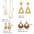 New Fashion Round Dangle Drop Korean Earrings For Women In Geometric Round Heart Gold Earring Wedding Elegant Style