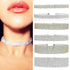 NEW Crystal Shiny Diamond Rhinestone Choker Necklace Women Wedding Accessories Luxury Jewelry Perfect Gift For Girl Cool Style