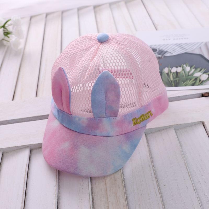 Luxury Summer Newborn Baby Sun Hat Cotton Beret Hat Cartoon Striped Bear Snapback Baseball Cap Baby Hats For girls and Boys Kids