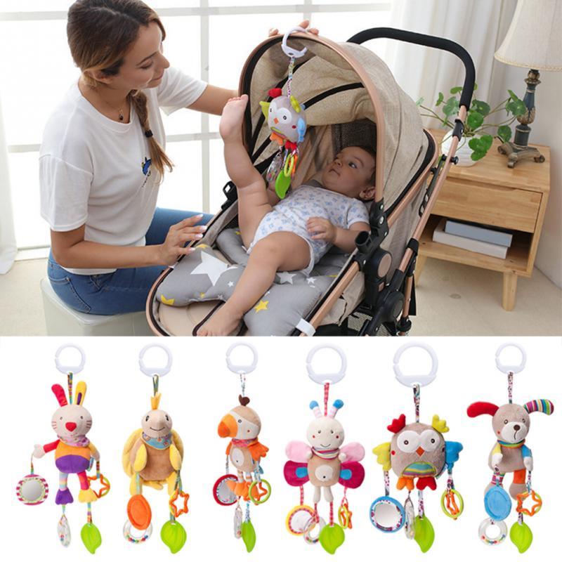 Baby Toys Bed Stroller Baby Mobile Hanging Rattles Newborn Plush Infant Toys for Baby Boys and Girls