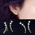 New Fashion Round Dangle Drop Korean Earrings For Women In Geometric Round Heart Gold Earring Elegant Style