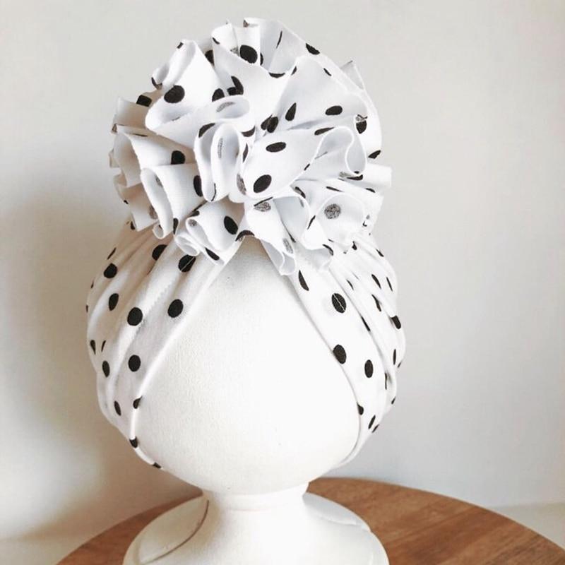 Elegant Flower Baby Hat Toddler Turban Head wraps Kids Bonnet Hat Newborn Baby Hat For Baby Girls