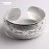 Big Elegant Luxury Amazing Classic Fashion Flower Metal Tibetan Indian Silver Vintage Retro Fashion Cuff Bracelet Bangle For Woman With Details of Animals