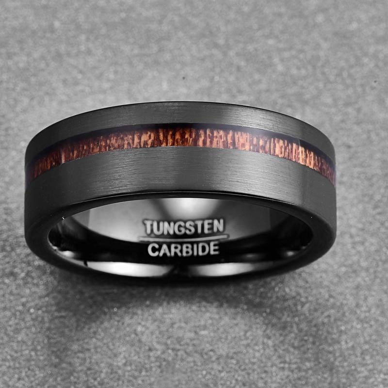 Luxury Popular 8mm Carbide Men's Ring Comfortable Fit New Cool Men's Fashion Jewelry Wedding Ring For Men