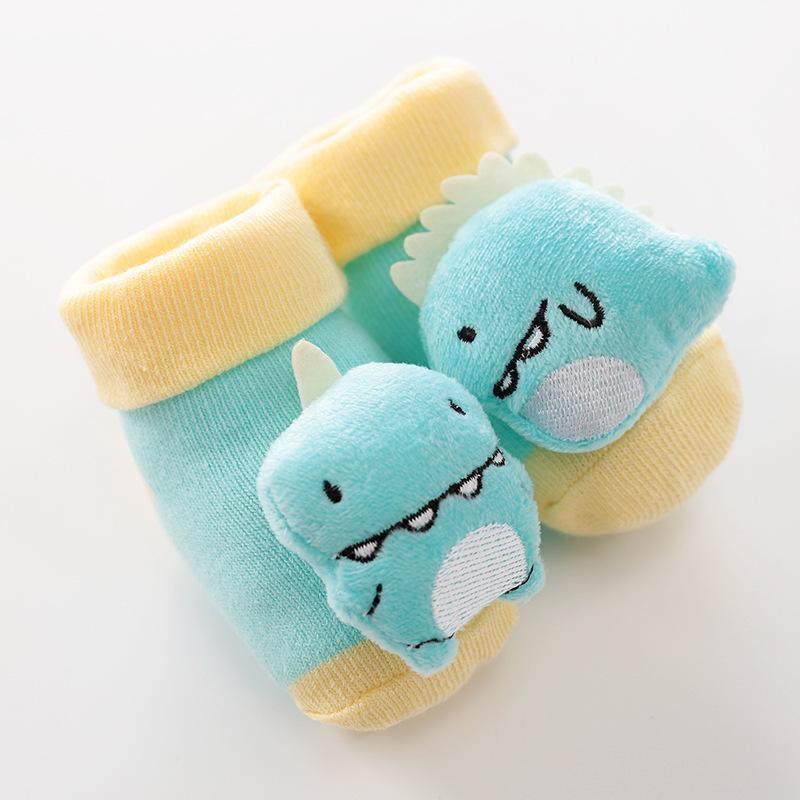 Cartoon Newborn Baby Toddler Floor Non-slip Socks Cotton With Bell Doll Baby Girls & Boys Soft Shoes For Kids