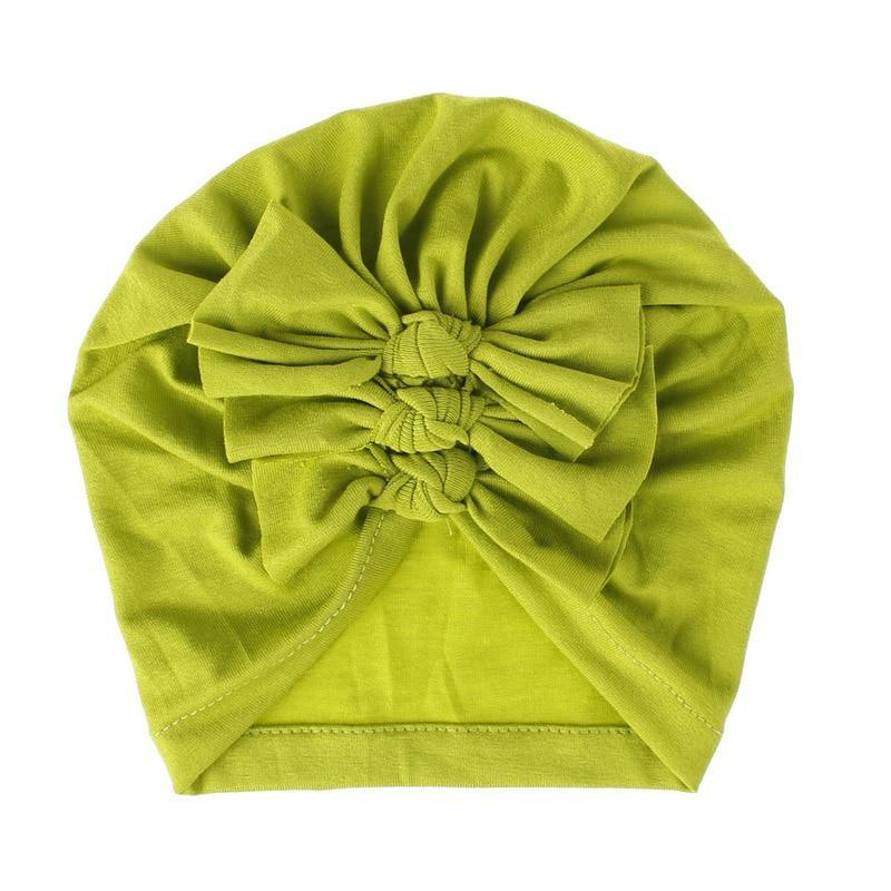 Modern Turban Baby Girls Bow Turban Hats Cotton Kids Beanie Children Hats Accessories For Girls Baby