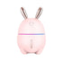 300ML Mini Air Humidifier Cute Rabbit USB Aroma Essential Oil Diffuser Colorful Night Light Car Office  Mist Maker