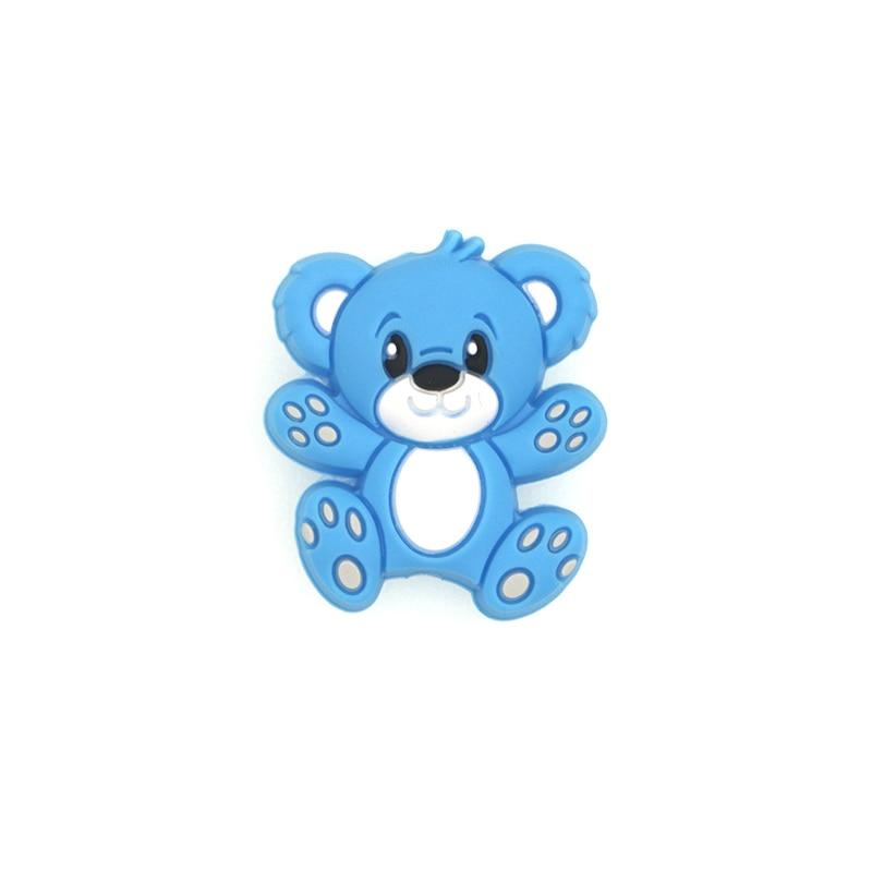 Mini Bear Silicone Beads Baby Dummy Cartoon Pacifier Toy Accessories For Kids And Babies