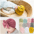 Luxury Modern Baby Headband Hat Bowknot Print Cotton Stretchy Turban Headband Infant Head Wrap Beanie Hat  For Babies and Kids