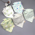 Trend 5PCS/SET Pack Baby Cotton Cartoon Saliva Towel Bandana Bibs For Baby Feeding Accessory For Baby Kids