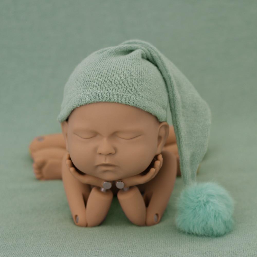 Modern Newborn Photography Props Knit Cap With Fur Ball For Newborn Baby Cap Great For Photo Studio Photography Props Cap Beanie Baby