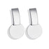 New Modern Korean Statement Round Luxury Earrings For Women Perfect Geometric Elegant Gold Shell Fluff Dangle Drop Earrings