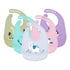 Trend NEW Baby Adjustable Picture Waterproof Saliva Dripping Soft Silicone Bibs For Girls and Boys Kids