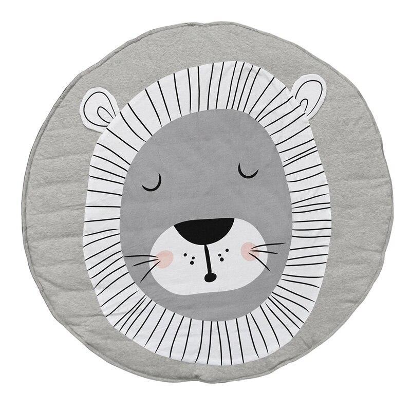 Baby Play Mat Pad Cotton Newborn Infant Crawling Animal Play mat Round Carpet Floor Rug Kids Children Room Carpet For Sleeping