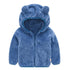 Modern Winter Fleece Children's Sweater Boys and Girls Hoodie Jacket Warm Baby Coat  With Bear Ears