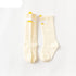 White Baby Sock Non Slip Cotton Long Socks Newborn Knee High Socks For Baby Girls Super Elastic Cute Design