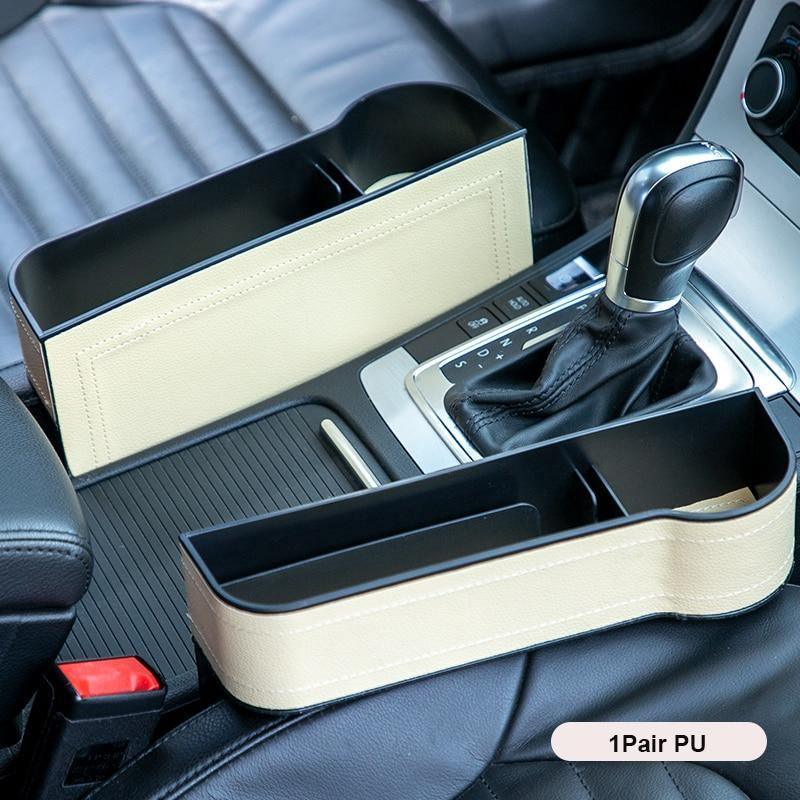 NEW Car Crevice Storage Box Seat Gap Pocket Catcher Organizer Universal Seat Organizer Card Phone Holder Pocket