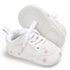 Newborn Shoes Star First Walkers Kids Toddlers Lace Up PU Leather Soft Soles Sneakers 0-18 Months