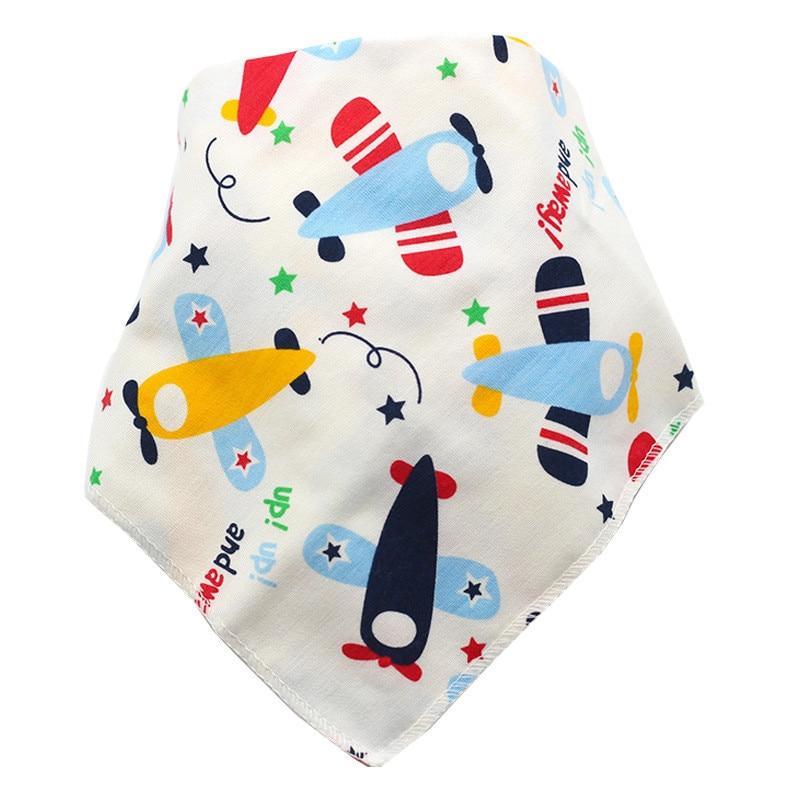 Baby Bibs Triangle Cotton Cartoon Child Bandana Dribble Bibs Newborn Slabber Absorbent Cloth For Baby and Kids