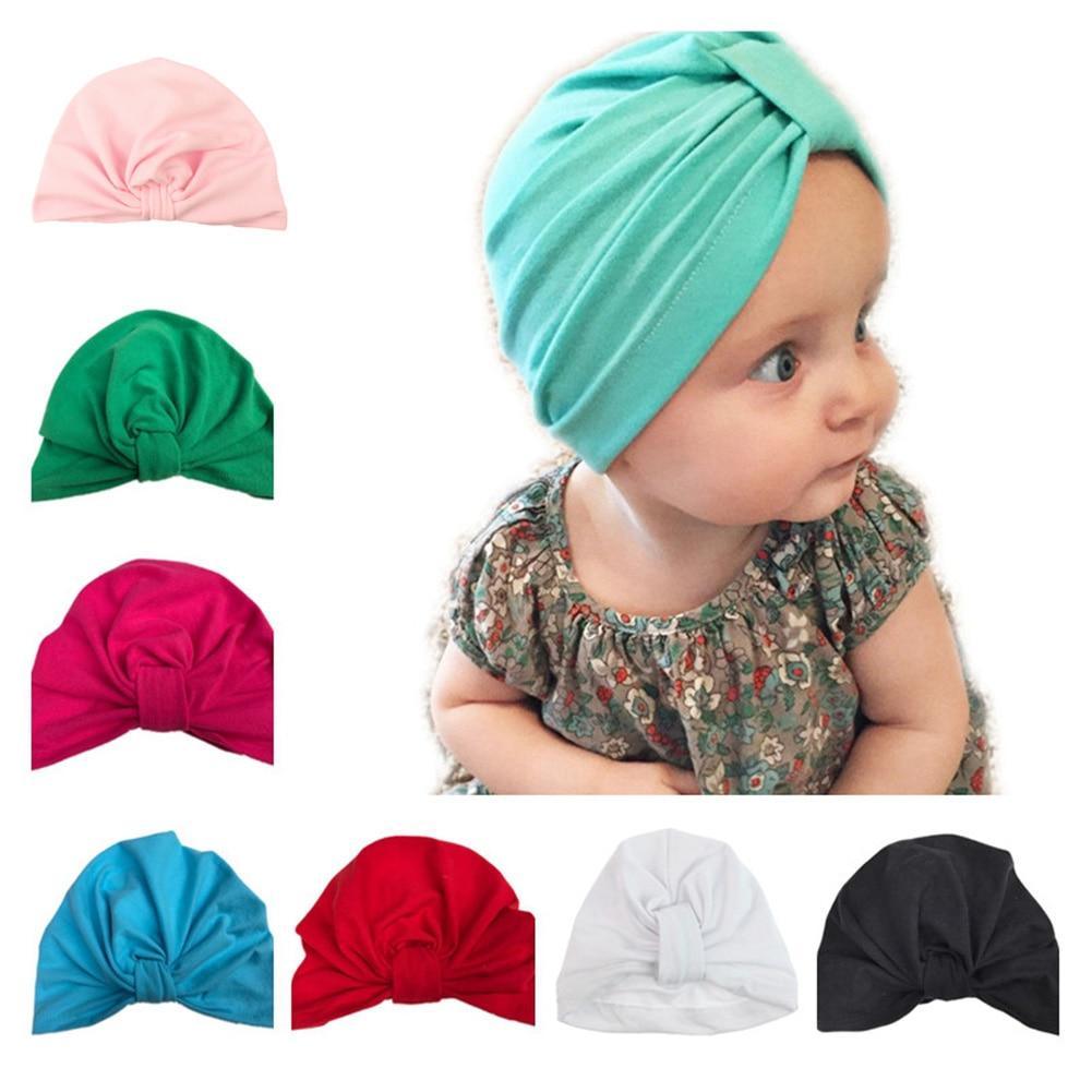 Modern popular Mother and Daughter Turban Headband Set Girls Headwear Mother and Baby Turban Headbands Set Lovely Knot Beanie Baby Hair Accessories