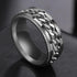 Luxury Chain Cool Stainless Steel Rotatable Men Ring High Quality Spinner Chain Punk Men Jewelry Style for Party Gift