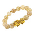 Obsidian Stone Beads Bracelet For Men and Women Unisex Wristband Gold Black Pixiu Wealth and Good Luck Bracelet Design