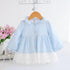 Modern Handmade Collar Kids Baby Girls Dress Newborn Infant Baby Girls Party Dresses For Wedding and Party