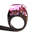 Modern Wooden Epic Resin Ring Elegant Luxury Wedding Epoxy Soul of The Forest Eco Epoxy Handmade