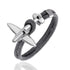 Elegant Fashion Modern Stainless Steel Airplane Glider Luxury Anchor Rope Leather Flight Bracelets For Men And Women New Aviator Style