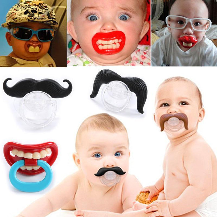 Baby Pacifier Soother Silicone Funny Nipple Dummy Baby Joke Prank For Toddler Nipples Teether Pacifier