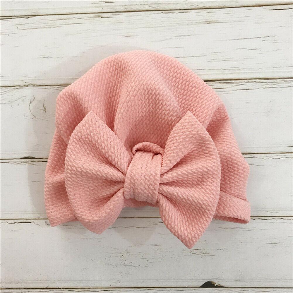 Elegant Winter Autumn Baby Girls Hat Big Bow Cotton Wool Knitted Thick Warm Baby Hat For Girls