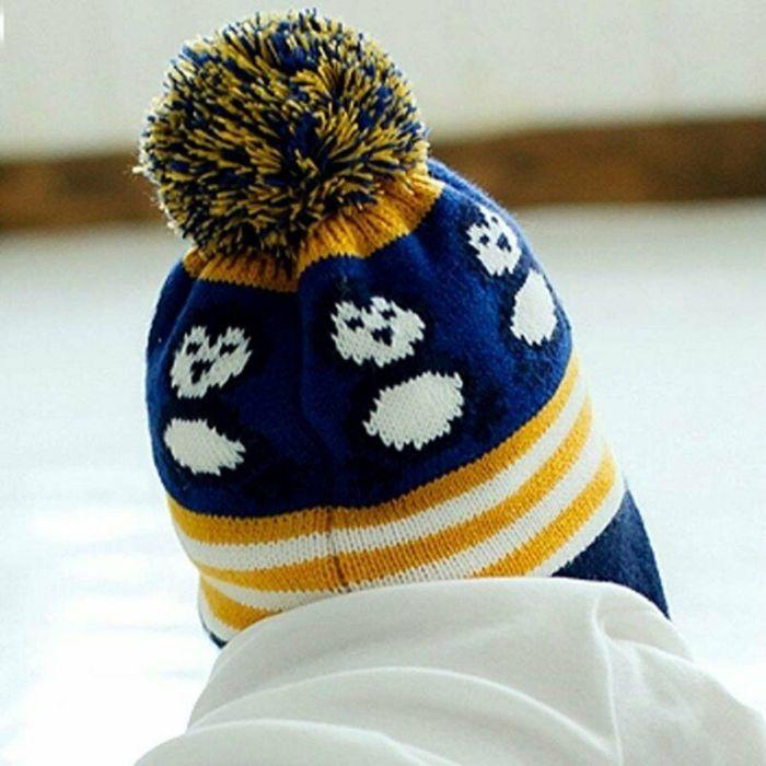 Modern New Baby Boys and Girls Winter Warm Knitted Crochet Ear flap Beanie Wool Cute Penguin Cap For Kids