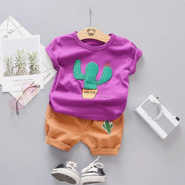 Fashion Infant  Clothing Set for Boys and Girls Cute Summer Casual Clothes Set  Top+Shorts Kids Clothes Summer Edition T shirt and Pants Set