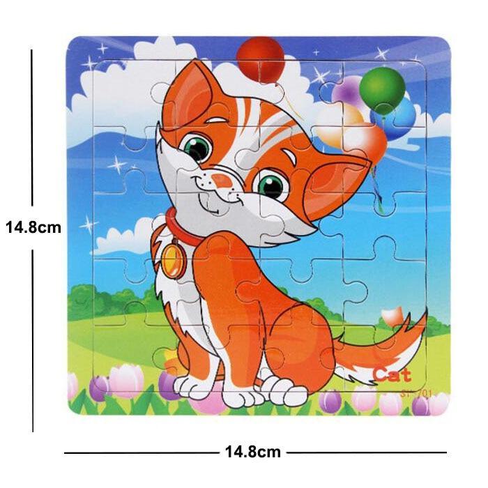 38 Style Cartoon Wooden Puzzle Children Animal/ Vehicle Toy For  2-6 Year Baby Early Educational Toys for Kids