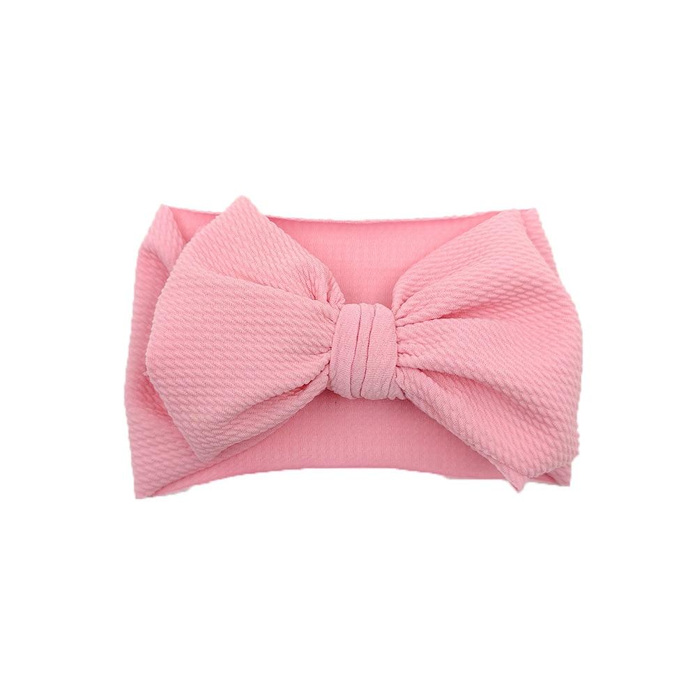 Baby Girls Headband Toddler Big Bow Hairband Cute Solid Stretch Turban For Baby Girls In Modern New Style