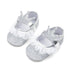 Newborn Infant Baby Girls Shoes Toddler Kids Princess Crown Glitter Design Shoes Soft Sole Anti-slip