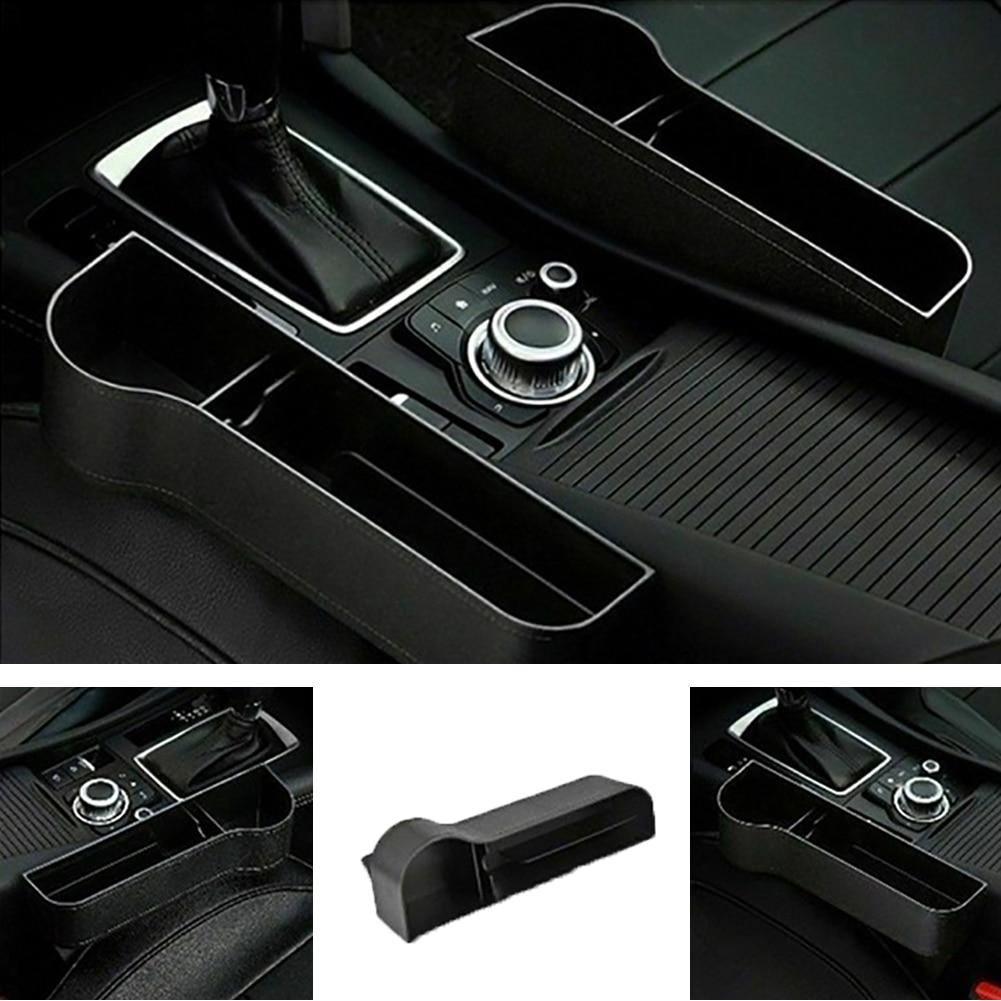 The New 1Pair Universal Auto Car Seat Crevice Plastic Storage Box Cup Phone Holder Organizer Reserved Design Accessories