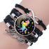 Intereting Unicorn Braided Kids Bracelet for Girls  Friendship Bracelets Jewelry Multi-layer Charm Fashion Bracelet