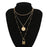 Multi Layer Lover Lock Pendant Choker Chain  Necklace For Women Luxury Jewelry Cool Style