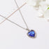 New Arrival Titanic Heart Of Ocean Blue Heart Love Forever Pendant Necklace For Women In Fashion Jewelry Gift Design