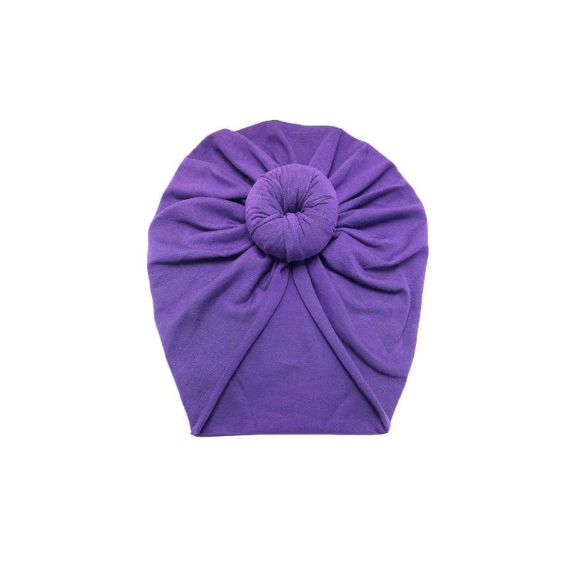 Infant Baby Headbands Solid Cotton Knot Turban Headband For Girls  Beanie Hat Headwear For Girls