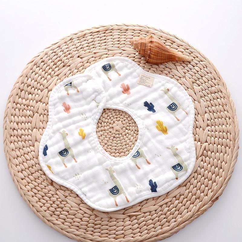 Unisex 360 Degree Rotation 8 Layers Gauze For Baby Kids Burp Cloth For Newborn Infant Saliva Towel